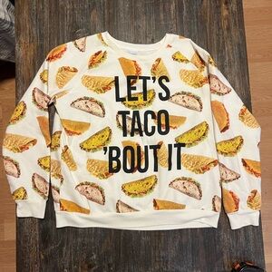 Taco White Sweatshirt